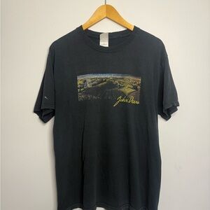 Vintage John Deere Black Graphic T-Shirt for Men